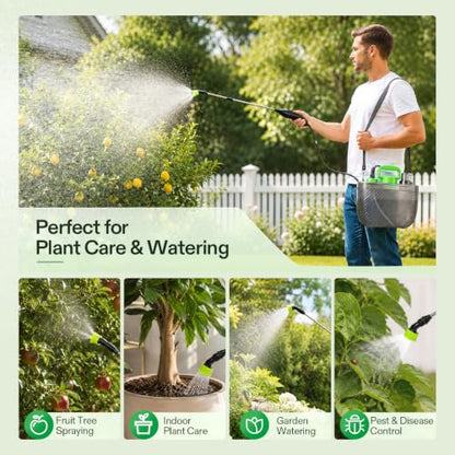 VIVOSUN Battery Powered Sprayer, 2 Gallons, for Lawn and Garden Watering