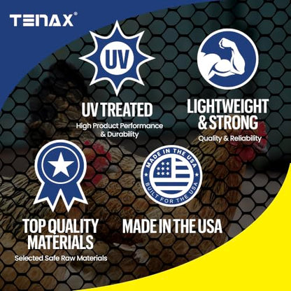 Tenax 2A230090 Poultry Fence 3' x 25' Black Made in USA - color: Black, size: 3-ft x 25-ft