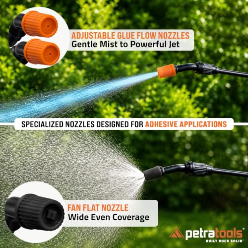 PetraTools LOCKSCAPE Mulch Glue Sprayer 1 Gal - Standard Kit (HD101)