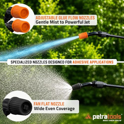 PetraTools LOCKSCAPE Mulch Glue Sprayer 1 Gal - Standard Kit (HD101)