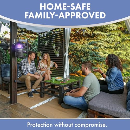 EZCapture T10 Indoor Bug Trap with Fan Suction - Versatile LED Flying Insect Trap for Indoor and Outdoor Use - No Zapping Noise, for Fruit Fly, Gnat, and Mosquitoes, 5 Glue Boards Included