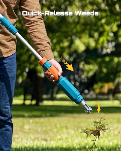 Seesii Electric Stand Up Weed Puller Tool with 2 x 2000mAh Batteries