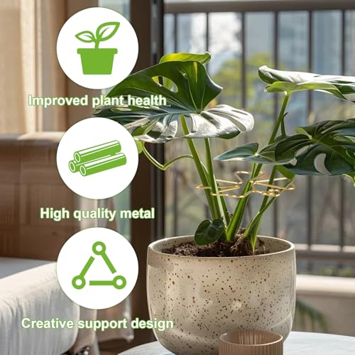 6pcs Plant Stem Support, Iron Monstera Plants Support, Plant Stem Holder - color: Butterfly-6pcs