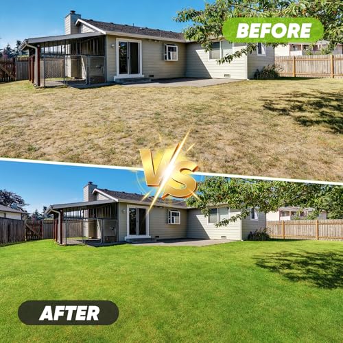 Sakerplus Aerator Lawn Tool, Spike Lawn Aerator with Self-Cleaning Tines - color: Pro-Orange Handle