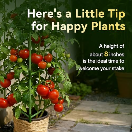 Halatool 6 Pack 60 Inch Adjustable Tomato Cages for Graden