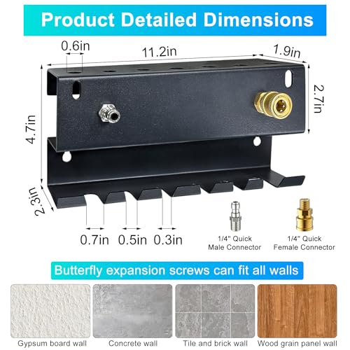 Wall-Mounted Pressure Washer Gun Holder - size: S