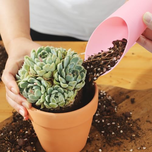 6 Pcs Bonsai Soil Scoops Plastic Garden Shovels, Colorful