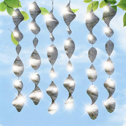CHONOVO 18 Discs 6 Pcs Bird Deterrents for Outside, Bird Repellent Device - size: 18 Discs 6 Pcs