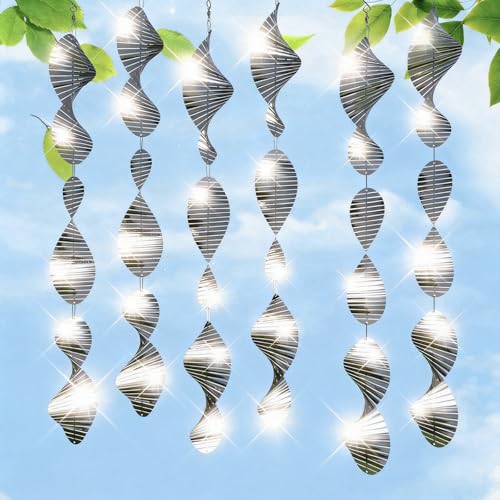CHONOVO 18 Discs 6 Pcs Bird Deterrents for Outside, Bird Repellent Device - size: 18 Discs 6 Pcs
