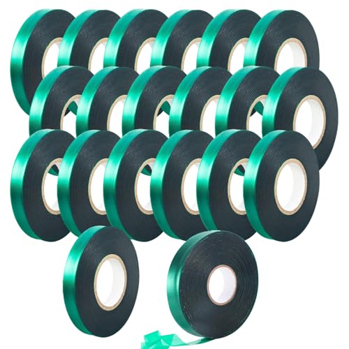 Plant Tape,20 Pack Total 2700 Feet Stretch Tie Tape Roll 1/2" Garden Ties Plant Ties Garden Tape,Garden Tape Green Garden Tape for Indoor Outdoor Patio Plant Use