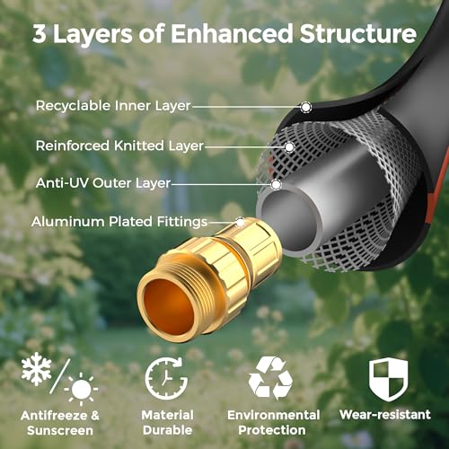 Giraffe Tools Leader Hose 5/8", 10ft Short Garden Hose - size: 10FT Double Females