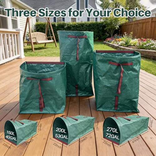 2 Pack 53 Gallon Dustpan Yard Waste Bags