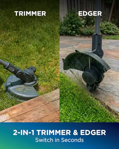 12 Inch 20V Brushless Cordless 2-in-1 String Trimmer & Edger