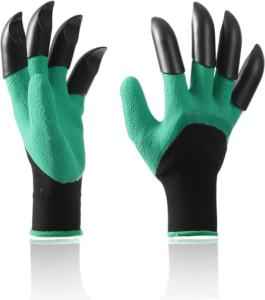 family claw gardening gloves gardening claw protective glovesclaws garden gloves - color: Green