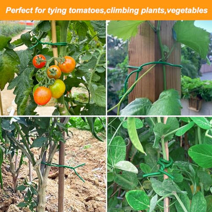 Tenn Well 2Pk 66ft 2.8mm Plant Ties Green Garden Wire for Climbing Plants - color: Green, size: 2.8mm