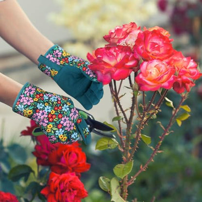 Gardening Gloves,Garden Gloves for Women Firm Grip Breathable Thorn Proof - color: Green