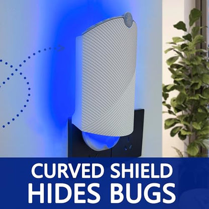Flying Insect Trap for Indoor Use (2 Starters & 6 Refill Cartridges), UV Light Bug Catcher for Fruit Flies, Gnats & Small Flying Pests, Silent, No-Zap, Mess-Free - style: 2 Starter & 6 Refill