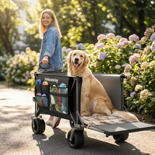 58" L Extender Collapsible Wagon, Extra Long with Tailgate - size: 240L