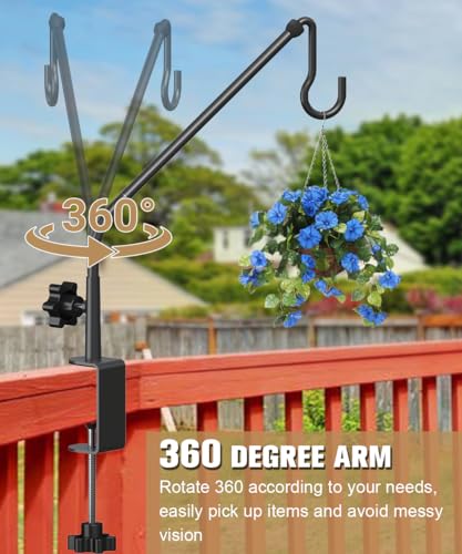 20 Inch Extended Reach Deck Hook Hanger for Railing, 1 Pack - size: 20 Inch 1 Pack