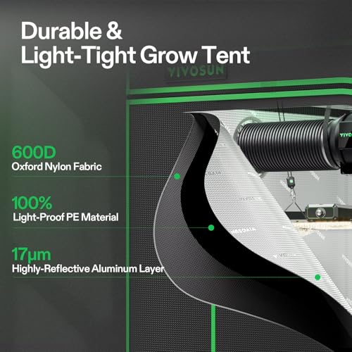 VIVOSUN Smart Grow Tent Kit 2.7x2.7ft 150W LED E42A+ Controller Grow System - size: 32"x32"x63"