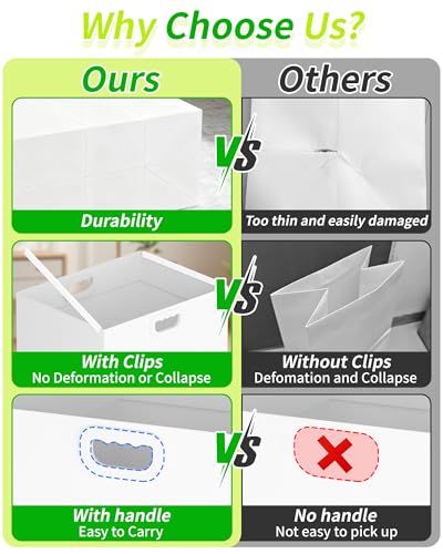Kaiferty 30 Gallon Disposable Trash Cans for Parties, 4 Pack Extra Large Collapsible Pop Up Trash Can with Handles, Portable Cardboard Garbage Can & Recycling Bin for Party Kitchen Camping, White - size: 4 Pack - 30 Gallon