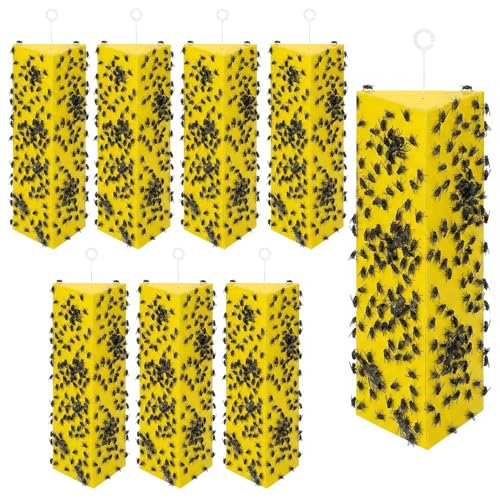 12 Pack Sticky Fly Traps Indoor Outdoor Hanging - size: 12 pack