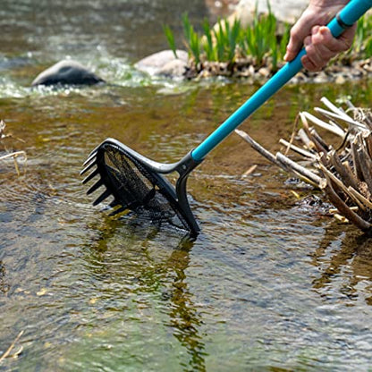 Aquascape Pond Shark Net, Skimming, Maintenance and Water Garden Tool, Extends 96-inch | 74005 - size: 96-inch