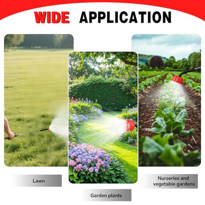 Battery Powered Backpack Sprayer 5.2 Gallon, Compatible with Milwaukee 18V, 100 PSI Electric Garden Sprayer with 18V 1.8Ah Battery & 4 Nozzles, for Weeding, Spraying & Cleaning