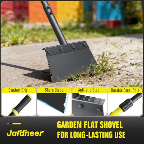 Flat Shovel Floor Scraper, Edging Tool for Landscaping and Weeding