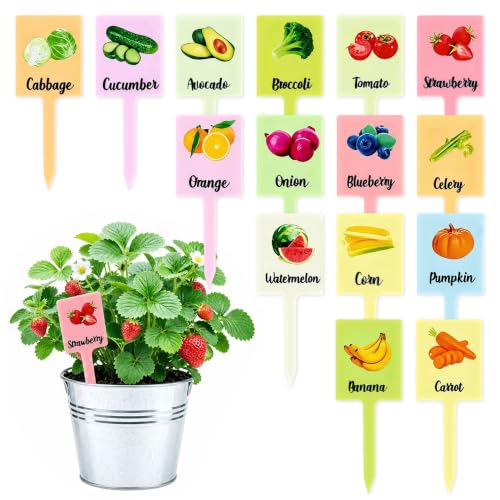 15Pcs Waterproof Acrylic Plant Labels