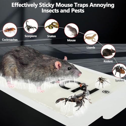 16 Pack Mouse Glue Trap,Mouse Traps Indoor for Home,Sticky Mouse Traps - size: 16 Pack