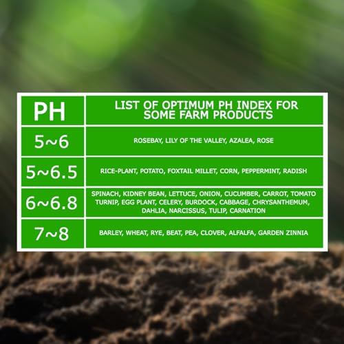 Soil PH Meter, Soil Moisture Sensor Meter, Soil PH Tester Gardening Tool Kits for Plant, Tree, Soil Tester for Moisture Great for Garden, Lawn, Farm, Indoor & Outdoor Use 295mm Long