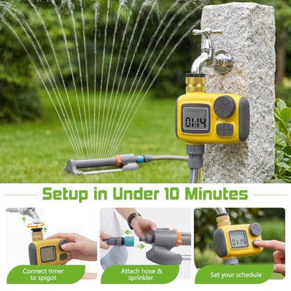 Automatic Sprinkler System with Smart Timer for Yard