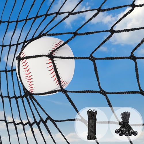 Storgem Baseball Softball Backstop Net, Heavy Duty Sports Barrier Netting - size: 10x50ft