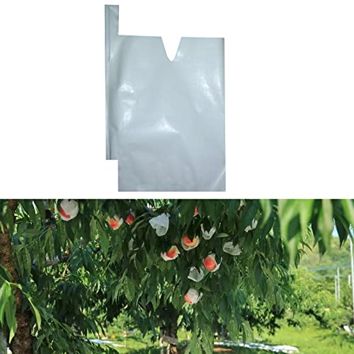 Fruit Protection Paper Bags - 100pcs White Protection Covers 6.2x7.7inch, Orchard, Frost, Plants (16x20) - size: 16x20 cm