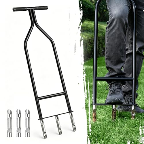 Lawn Aerator Tool,Heavy Duty Core Aerator - size: Core Aerator + 3 Tines