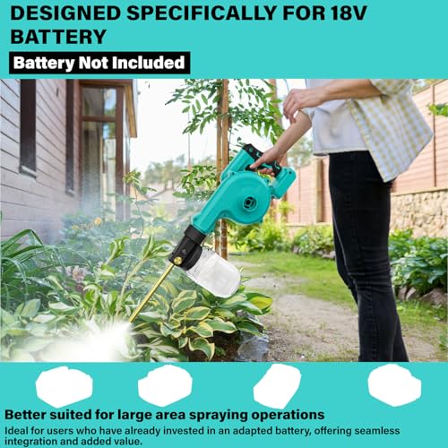 Electric Diatomaceous Earth Duster Compatible for Makita 18V Battery - color: Blue