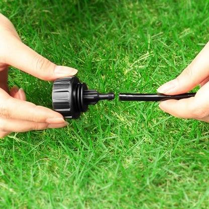 Gardrip 3/4 Inch Female Pipe Thread to 1/4 Inch Drip Irrigation Tubing Adapter: 6 Pieces 1/4 In. Barbed Drip Line x 3/4 In. Faucet PVC Adapter Connect 3/4" FHT Faucet - color: 3/4" to 1/4" Faucet Adapter-6P