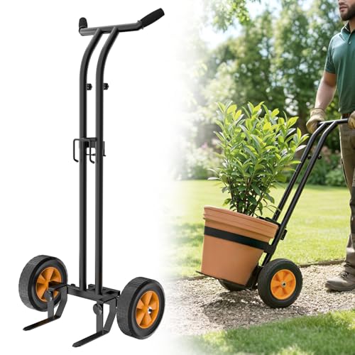 Housolution Plant Caddy with Wheels, Heavy Duty Plant Dolly for Big Pots