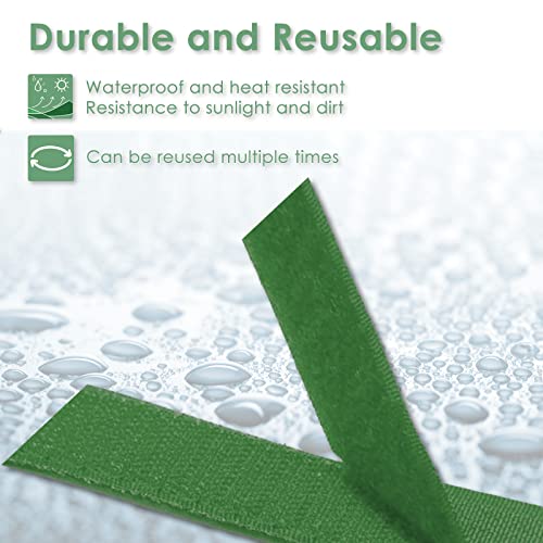 Garden Tie Green Tape, Plant Supports, Gentle On Plants (16.4ft × 0.6 inch, 1 roll, Green) - size: 16.4ft