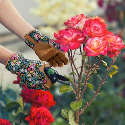 Gardening Gloves,Garden Gloves for Women Firm Grip Breathable Thorn Proof - color: Multicolor
