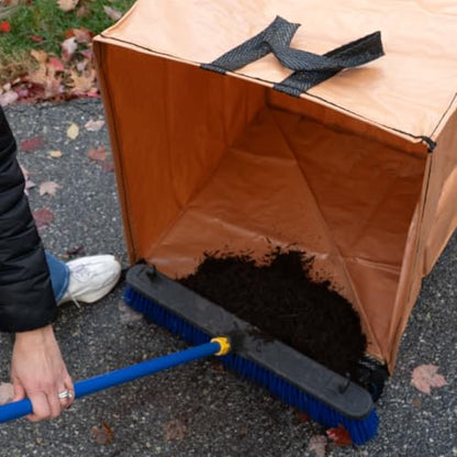 DURASACK 72-Gallon Leaf Collector Bag, Pack of 2, Terracotta - color: Terracotta