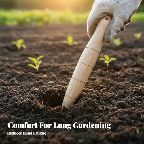 Garden Dibber with Measurement Lightweight Simple to Use 5.91inch Gardening Accessories Practical Handheld Bulb Planting Tool - color: Style B