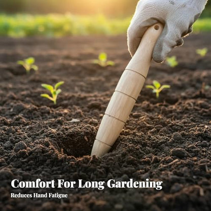 Garden Dibber with Measurement Lightweight Simple to Use 5.91inch Gardening Accessories Practical Handheld Bulb Planting Tool - color: Style B