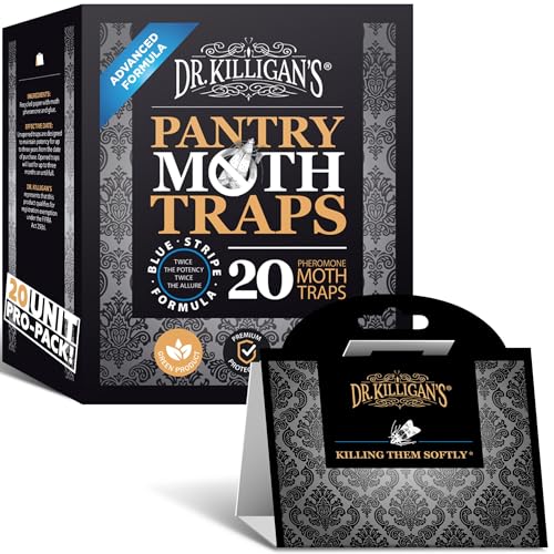 Dr. Killigan's Pantry Moth Traps with Pheromones Prime, 6 Pack, Black - color: Black