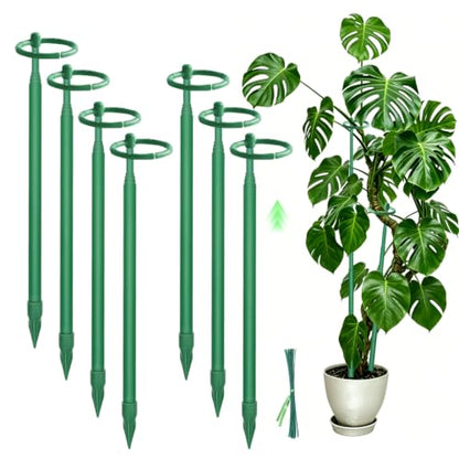 7Pcs Telescoping Plant Stakes 12.5-48.4IN Adjustable Monstera Plant Support - size: 7PCS