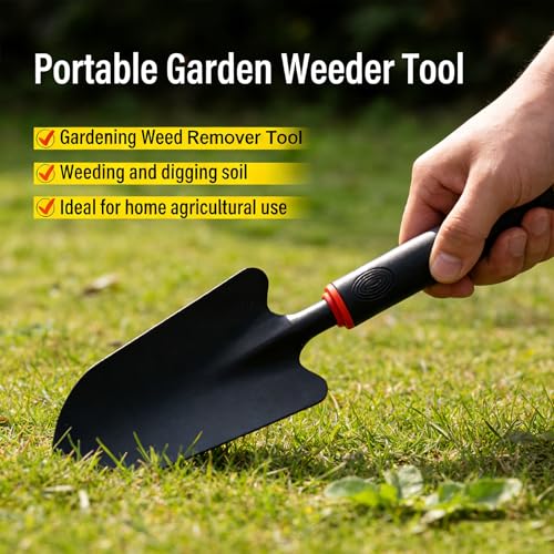 Garden Shovel, Garden Hand Trowel, Heavy Duty Hand Shovel with Ergonomic Handle, Small Gardening Tools for Digging, Gardening Spade Trowel Tools - color: Weed cutter