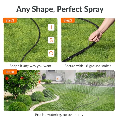 Giraffe Tools Retractable Sprinkler Hose Reel 150FT for Lawn Watering