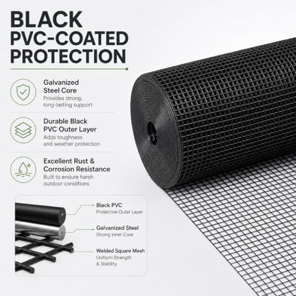 GoldPeak Hardware Cloth Chicken Wire 1/2 inch Mesh 60 x 50 Ft 19 Gauge - size: 1/2 inch 60''x50'