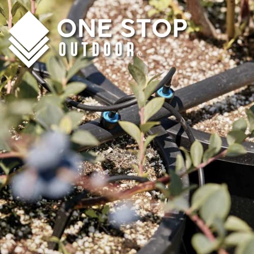 50 Pack 6" Inch Angled Drip Emitter Stake, (FITS 1/4" & 1/8" TUBING) for Precise Watering & Irrigation, Greenhouse, Container Gardening, Home Garden, and Hydroponics Growing - size: 6" Inch Long